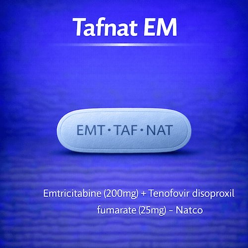 Tafnat EM Tablet - Emtricitabine and Tenofovir Disoproxil Fumarate
