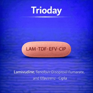 trioday tablet Lamivudine, Tenofovir Disoproxil Fumarate, and Efavirenz